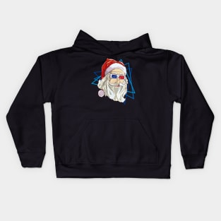 cool santa 3d Kids Hoodie